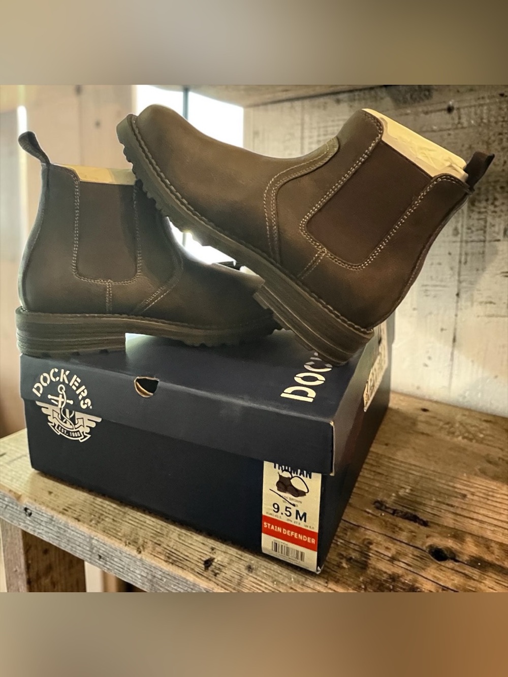 Dockers Brown Chelsea-Style Chukka Boots